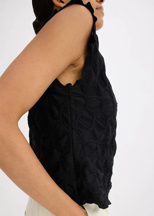 Top en matière texturée, bonprix