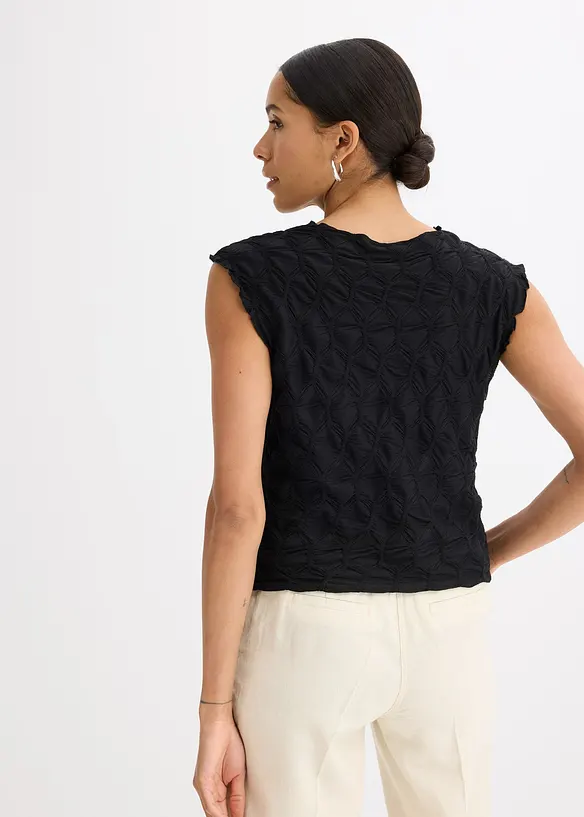 Top en matière texturée, bonprix