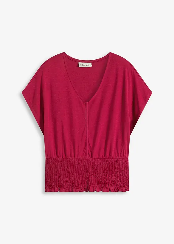T-shirt à base smockée, bonprix