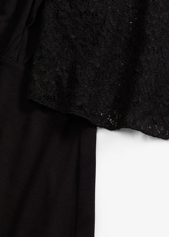 T-shirt à manches en dentelle, bonprix