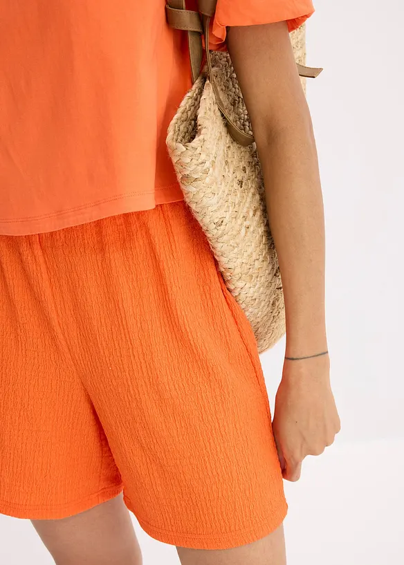 Short en léger jersey crêpe, bonprix