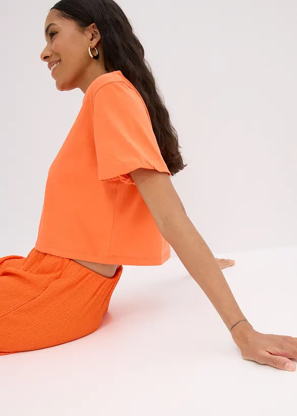 Short en léger jersey crêpe, bonprix