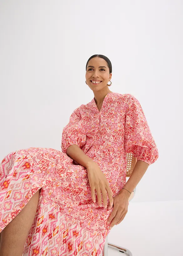 Robe midi en coton léger, bonprix