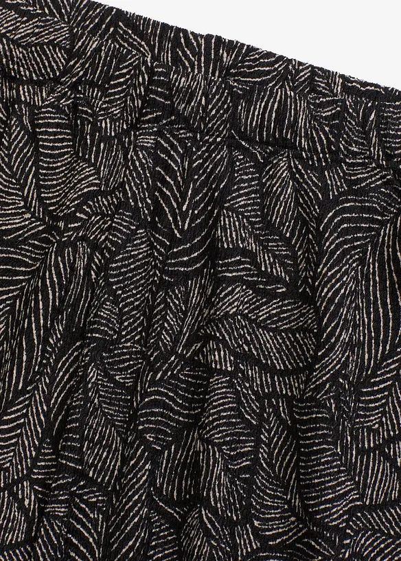 Pantalon en jersey crêpe texturé, bonprix