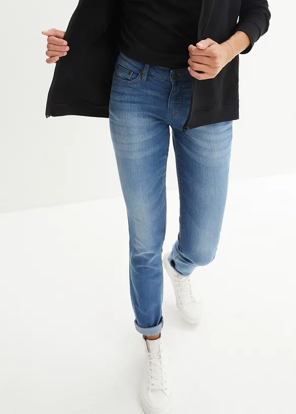 Jean skinny taille mi-haute, extensible, bonprix