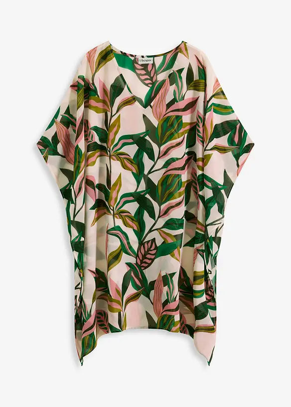 Tunique de plage en crêpe, bonprix