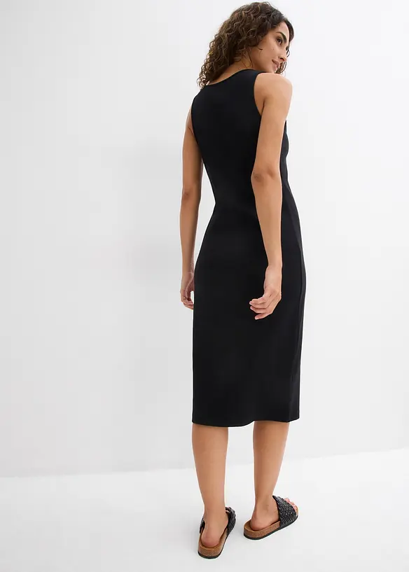 Robe à bretelles en coton extensible, bonprix