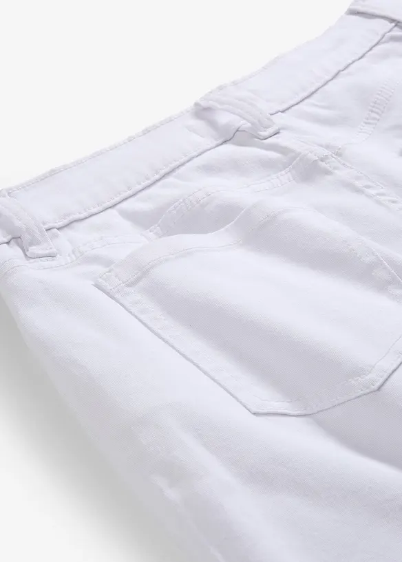 Short taille haute en twill, bonprix