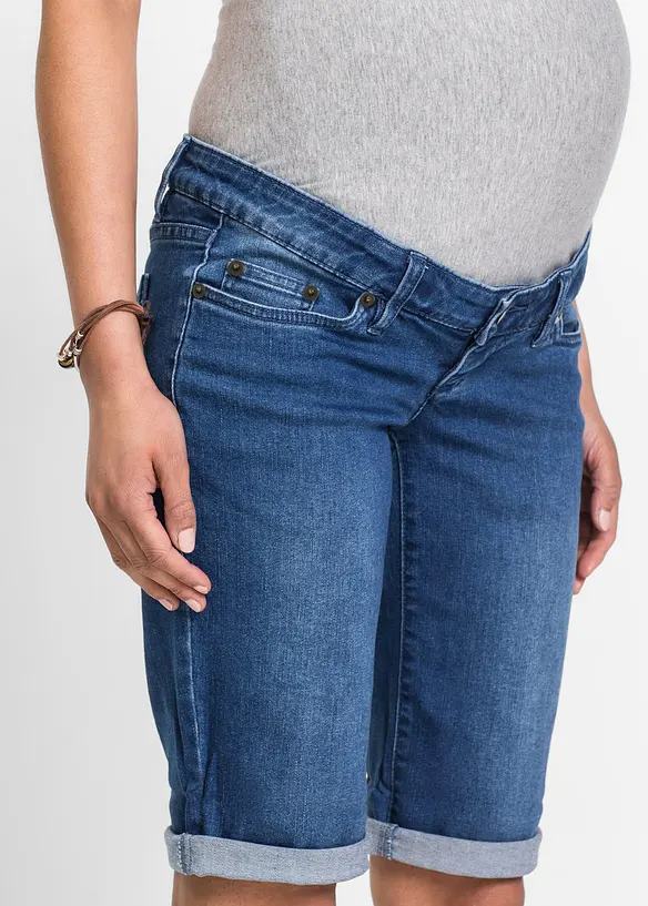 Bermuda en jean de grossesse, bonprix