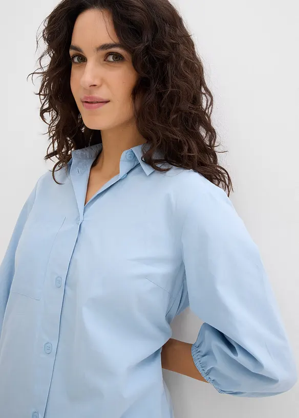 Robe-chemise en coton léger, bonprix