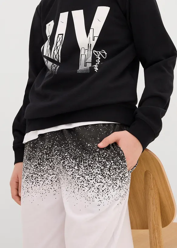 Lot de 2 bermudas texturés garçon, bonprix