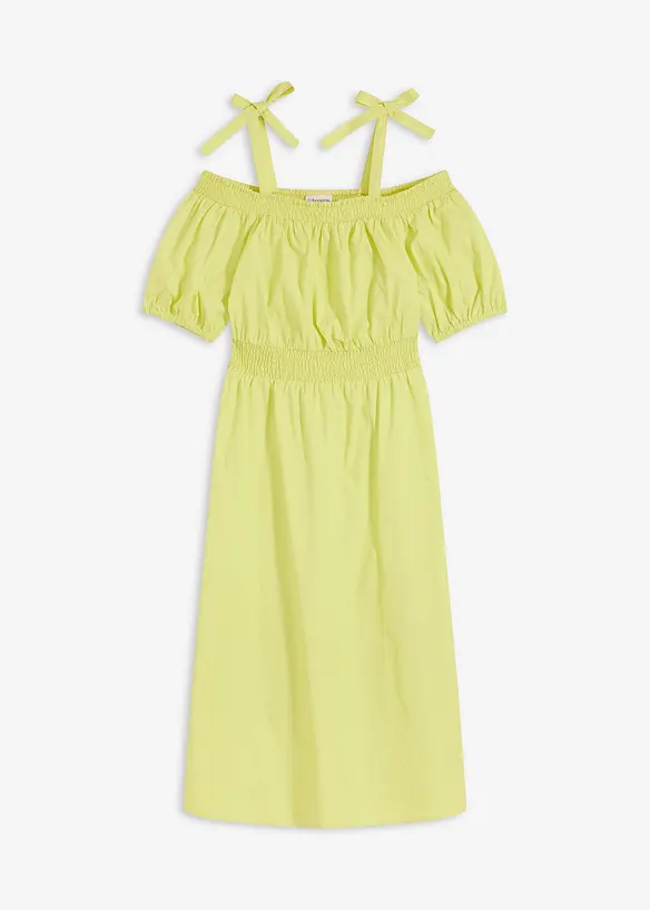 Robe col Bardot 100% coton, bonprix