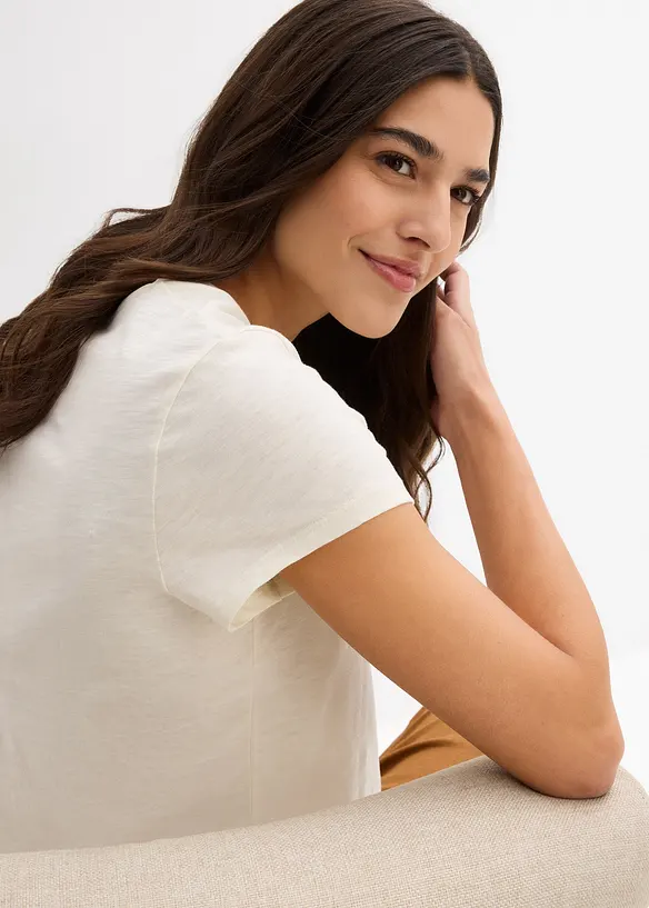 Lot de 2 T-shirts 100% coton, bonprix