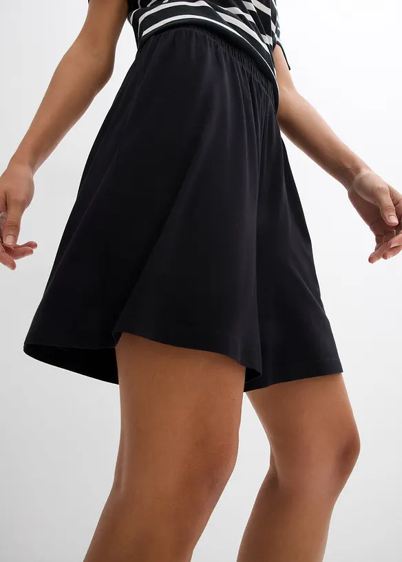 Short à taille élastiquée en viscose douce et extensible, bonprix