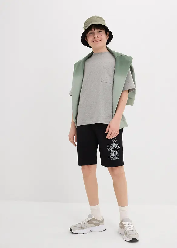 Lot de 2 bermudas en jersey coton, bonprix