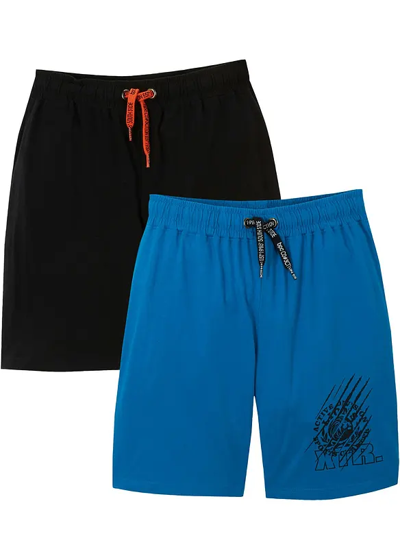 Lot de 2 bermudas en jersey coton, bonprix