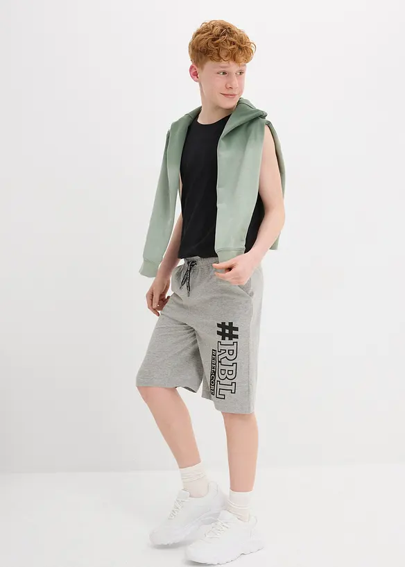 Lot de 2 bermudas garçon, bonprix