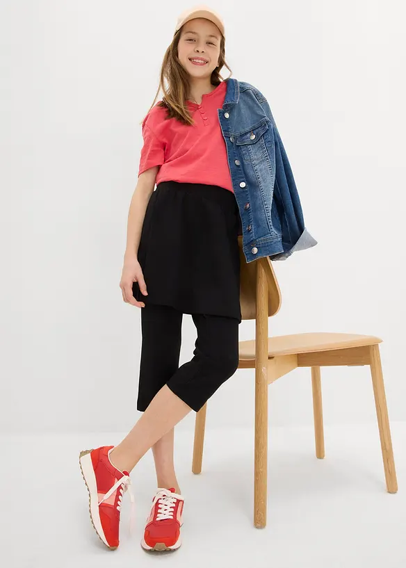 Legging 3/4 avec jupe int&eacute;gr&eacute;e, bonprix