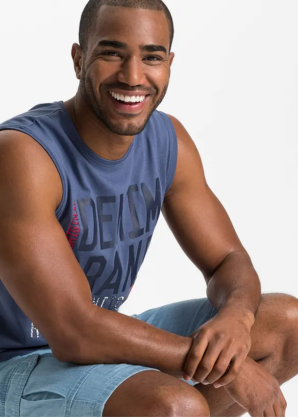 Lot de 2 débardeurs marcel 100% coton, bonprix