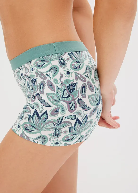 Lot de 4 boxers coton femme, bonprix