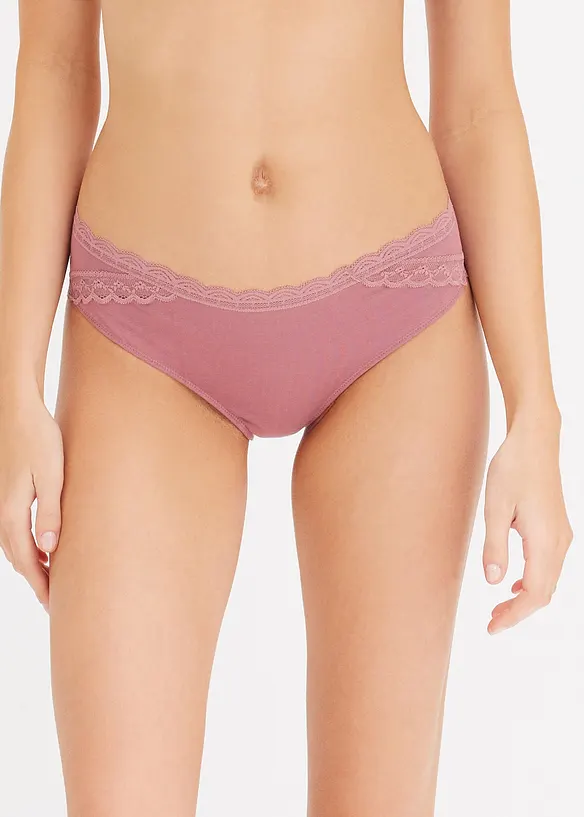 Lot de 4 slips avec coton, bonprix