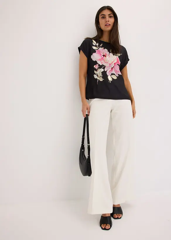 T-shirt &agrave; empi&egrave;cement tiss&eacute;, bonprix