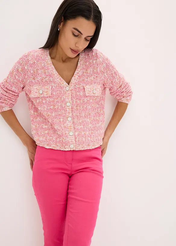 Gilet en maille bouclette, bonprix