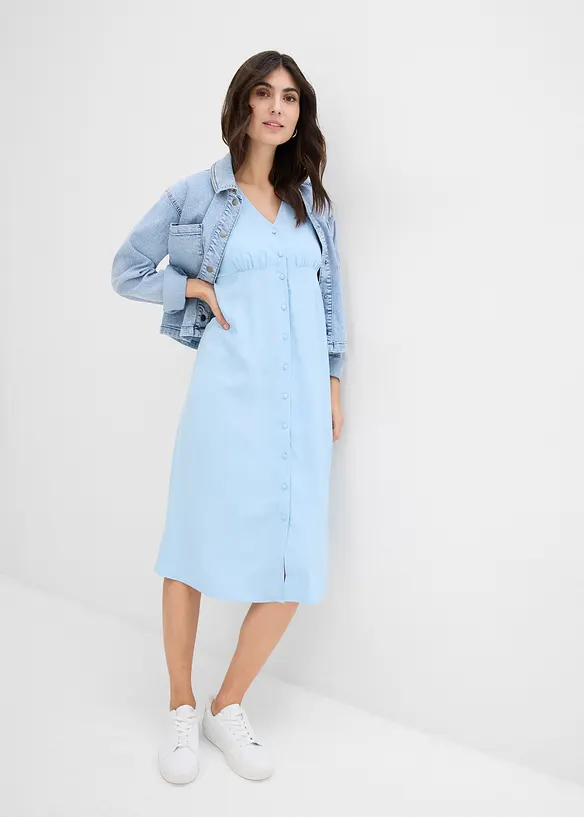 Robe de grossesse et d'allaitement avec patte de boutonnage, bonprix