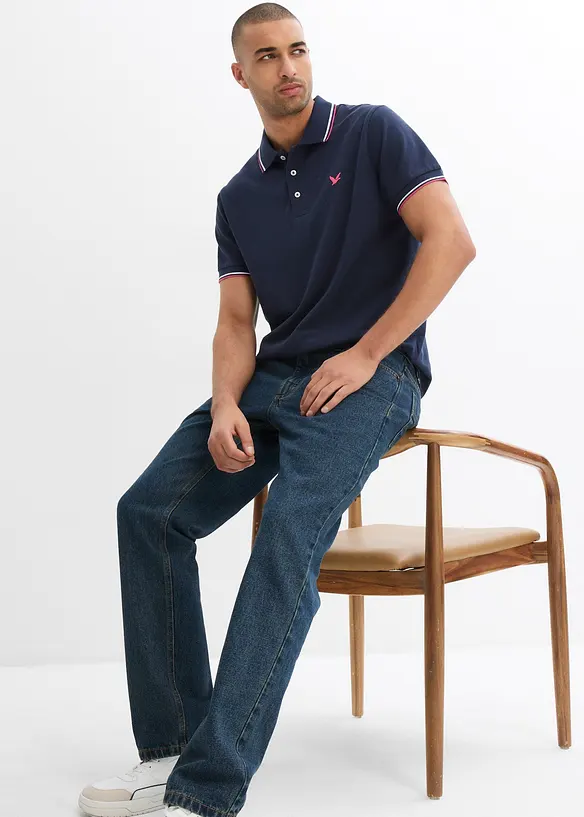 Polo en maille piquée 100% coton, bonprix