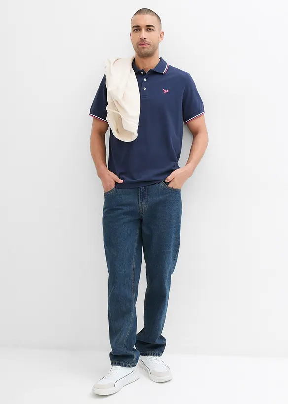 Polo en maille piquée 100% coton, bonprix