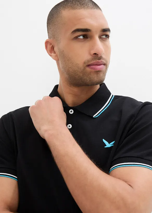 Polo en maille piqu&eacute;e 100% coton, bonprix