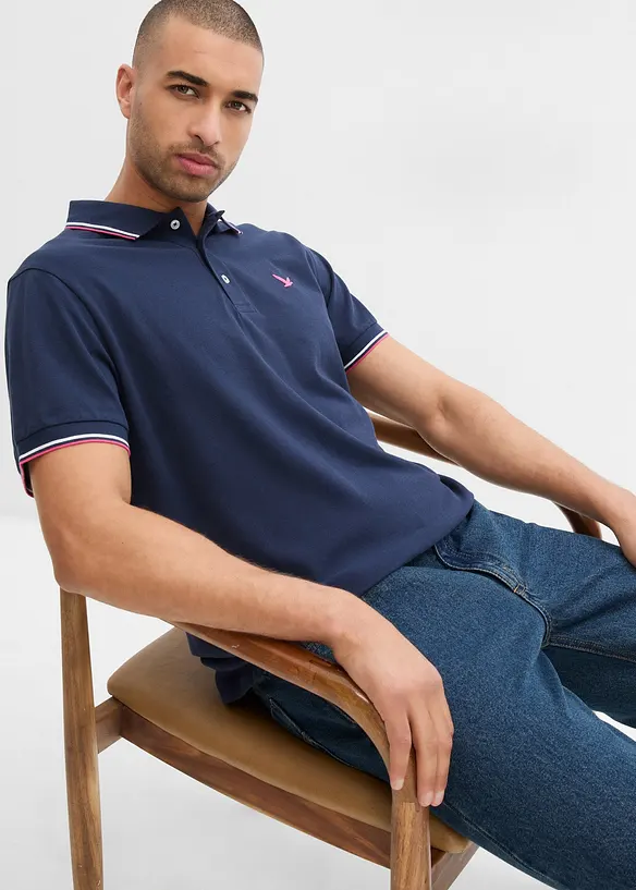 Polo en maille piquée 100% coton, bonprix