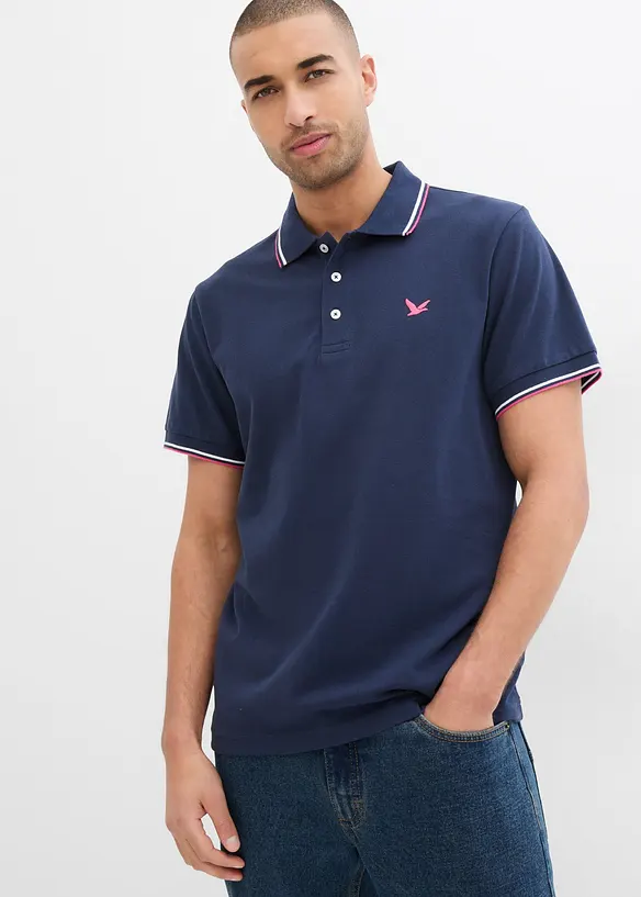 Polo en maille piquée 100% coton, bonprix