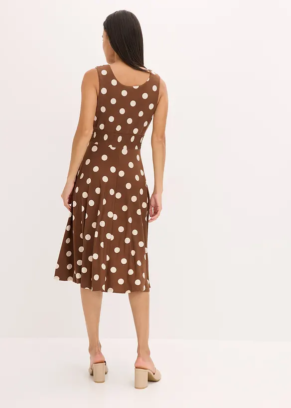 Robe en jersey à pois, bonprix