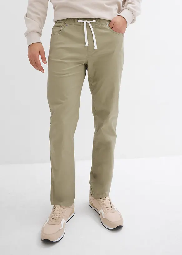 Pantalon jogger droit et extensible, regular, bonprix