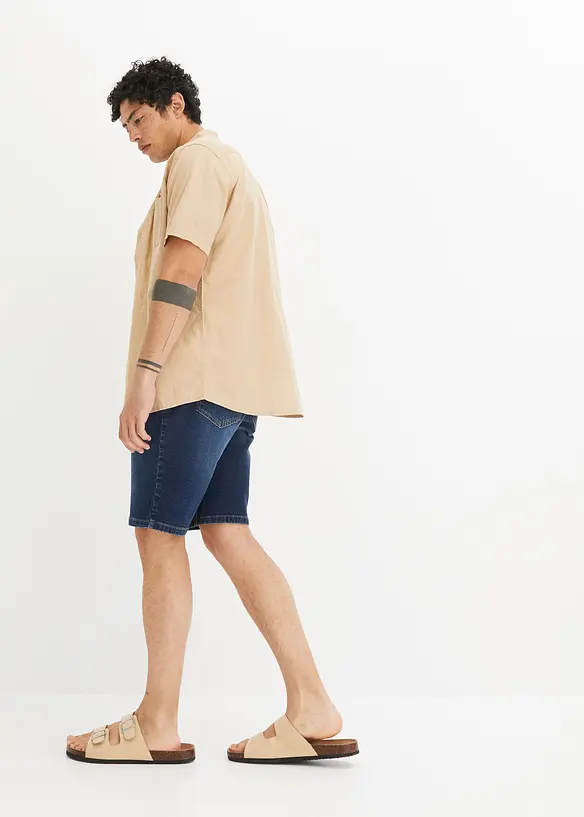 Lot de 2 bermudas en jean extensible, Regular, bonprix