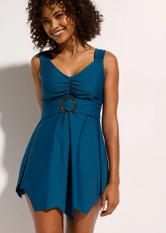 Tankini long (ens. 2 pces) &agrave; larges bretelles, bonprix