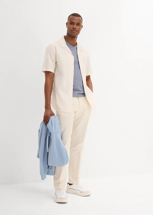 Chemise manches courtes en lin, bonprix