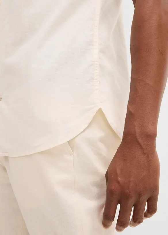 Chemise manches courtes en lin, bonprix