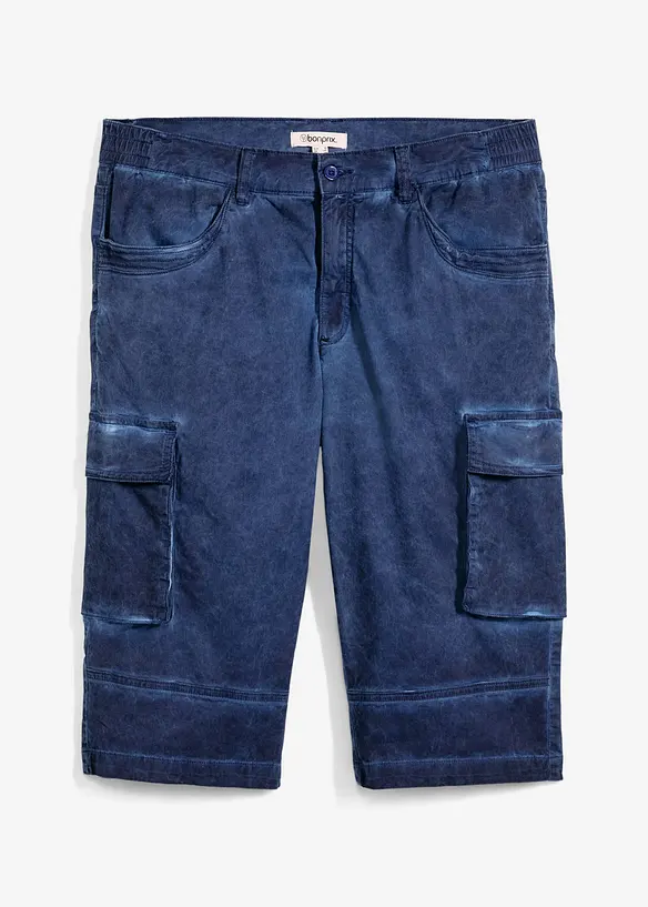 Bermuda cargo long extensible, Regular, bonprix