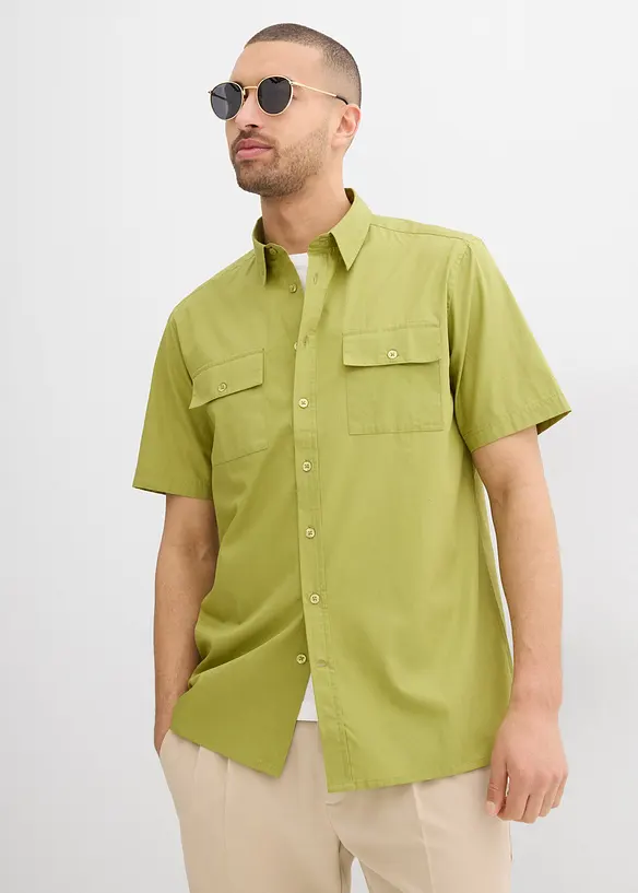 Chemise manches courtes 100 % coton, bonprix