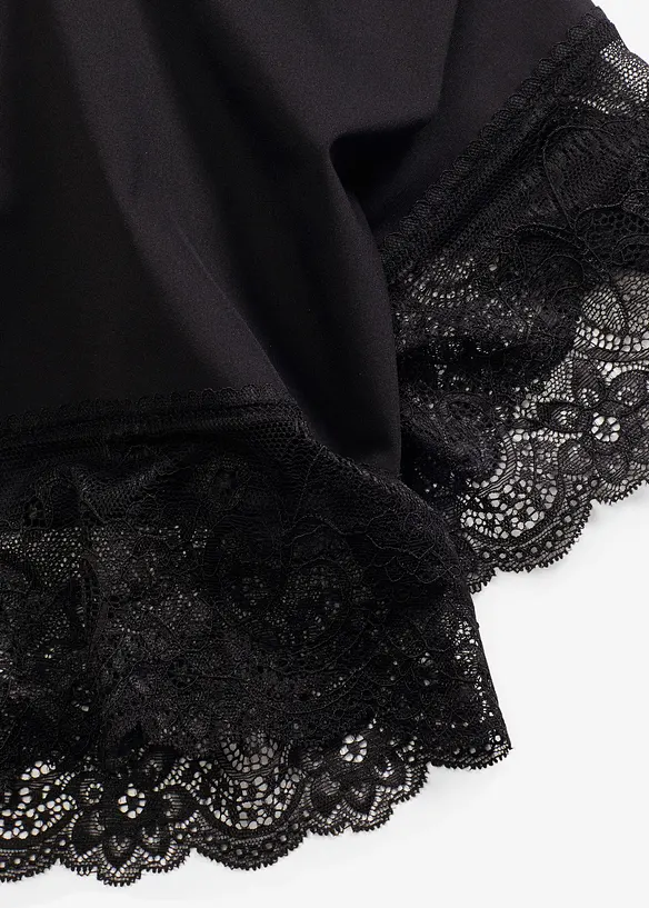 Cycliste anti-frottement en polyamide rafraîchissant avec jambe en dentelle, bonprix