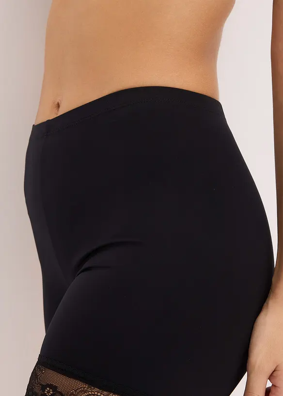 Cycliste anti-frottement en polyamide rafraîchissant avec jambe en dentelle, bonprix