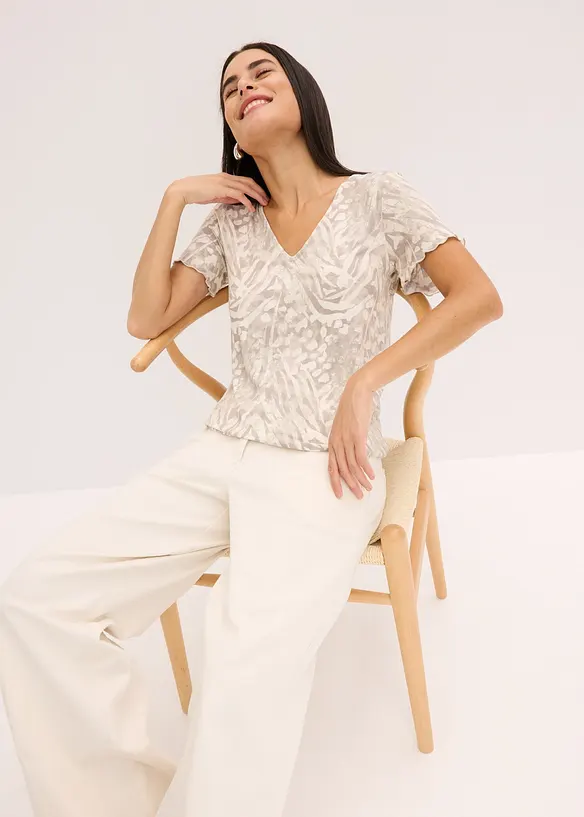 T-shirt à base élastiquée, bonprix