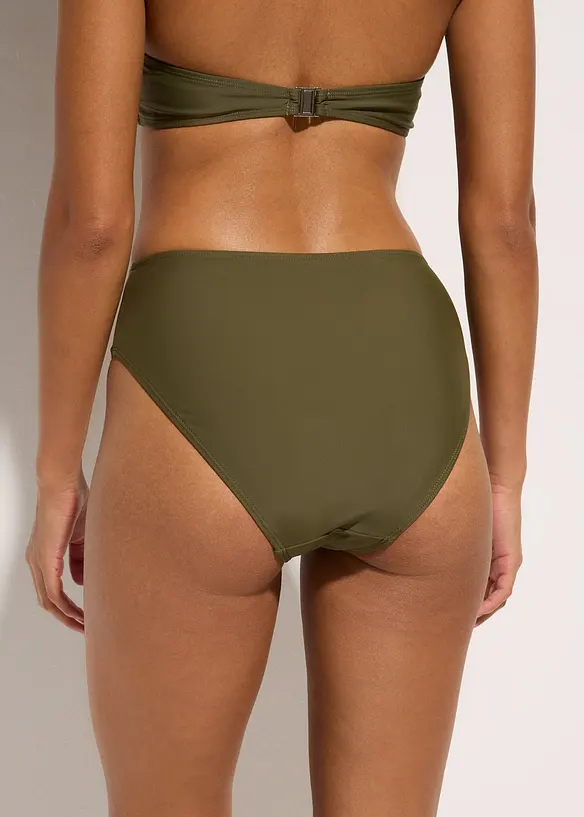 Bas de bikini taille haute, échancré, bonprix