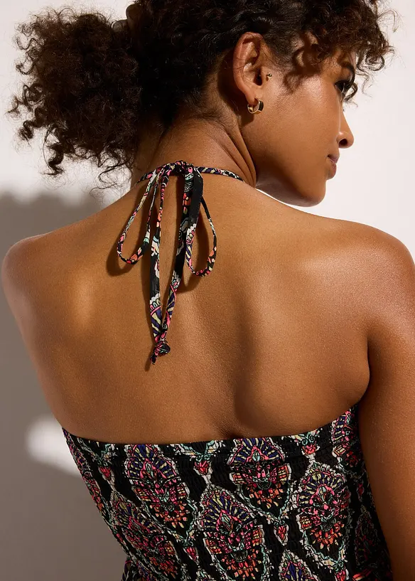 Robe de plage en crêpe, bonprix