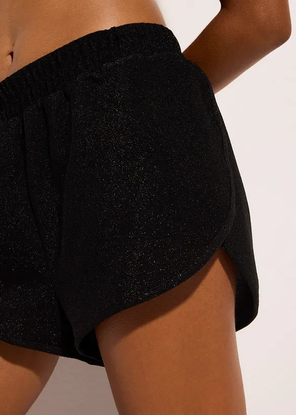 Short de plage avec fil brillant, bonprix