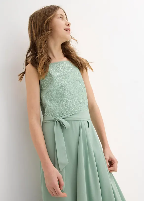 Robe longue à sequins, bonprix