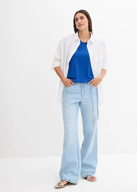 T-shirt fluide en viscose mélangée, bonprix