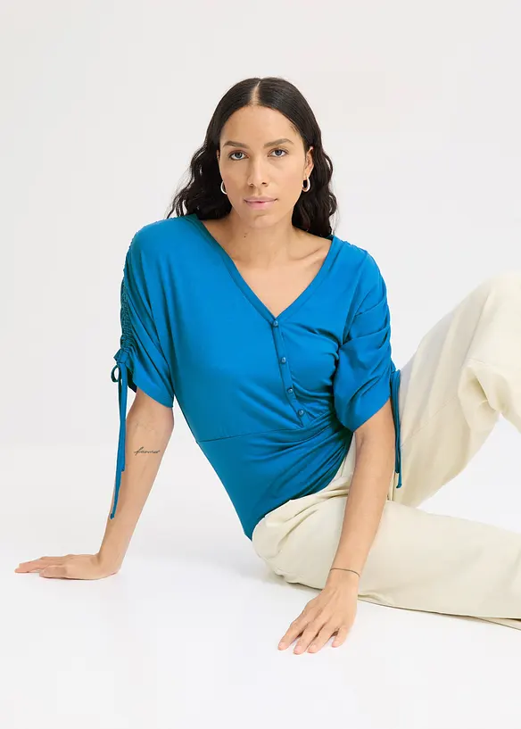 T-shirt à boutons décoratifs, bonprix